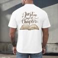 Reading Book Lover Club Librarian Just One More Chapter Men's Back Print T-Shirt