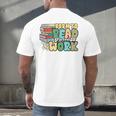 Reading Born To Read Forced To Work Bookish Book Lover Men's Back Print T-Shirt