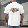 I Rescue Book Trapped In The Bookstore I'm Not A Hoarder Premium Tri-Blend Men's Back Print T-Shirt