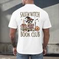 Salem Witch Book Club Raccoon Reading Men's Back Print T-Shirt