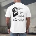 I Came I Saw I Had Anxiety So I Left Messy Bun Introvert Men's Back Print T-Shirt I Came I Saw I Had Anxiety So I Left Messy Bun Introvert Men's Back Print T-Shirt