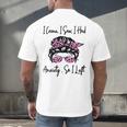 I Came I Saw I Had Anxiety So I Left Messy Bun Introvert Men's Back Print T-Shirt