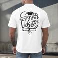 That Says Senior Vibes Graduation Diploma School Spirit Men's Back Print T-Shirt