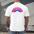 Secretly Bisexual Bi Introvert Bi Pride Antisocial LGBTQ Raglan Baseball Tee Men's Back Print T-Shirt