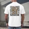 Senior 2021 Grad Class Of 2021 Graduation Leopard Cheetah Men's Back Print T-Shirt