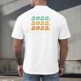 Senior 2022 Shirt Class Of 2022 Retro Graduation Grad Men's Back Print T-Shirt