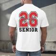 Senior 2026 Class Of 2026 School Graduation 2026 Merch Men's Back Print T-Shirt