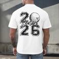 Senior 2026 Golf Player Heart Graduation Girls Teens Men's Back Print T-Shirt