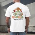 Senior 2026 Graduate Class Of 2026 Wildflowers Graduation Men's Back Print T-Shirt