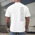 Senior Class Of 2019 19 High School Graduation Tee Men's Back Print T-Shirt