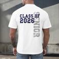 Senior Class Of 2026 Graduation Year High School & College Men's Back Print T-Shirt