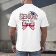 Senior Class Of 2027 Coquette Pink Bow Graduation 2027 Girls Men's Back Print T-Shirt