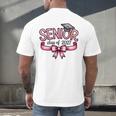 Senior Class Of 2027 Coquette Pink Bow Graduation 2027 Women Men's Back Print T-Shirt