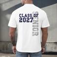 Senior Class Of 2027 Graduation Year High School & College Men's Back Print T-Shirt