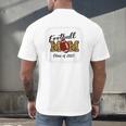Senior Football Mom Class Of 2025 Graduation Graduate Men's Back Print T-Shirt