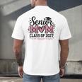 Senior Mom 2027 Class Of 2027 Graduation Proud Senior Mother Men's Back Print T-Shirt