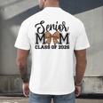 Senior Mom Class Of 2026 Graduation Leopard Coquette Bow Men's Back Print T-Shirt