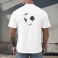 Senior Mommy Class Of 2026 Soccer Graduation Heart Premium Tri-Blend Men's Back Print T-Shirt