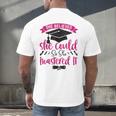She Believed She Could So She Mastered It Graduation Men's Back Print T-Shirt