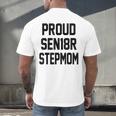 Stepmom Stepmother SEN18R Grad Senior Graduation Party Shirt Men's Back Print T-Shirt