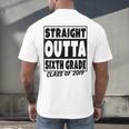 Straight Outta Sixth Grade Class Of 2019 Graduation Men's Back Print T-Shirt