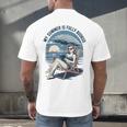 My Summer Is Fully Booked Fun Girls Summer Book Lovers Men's Back Print T-Shirt