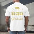 Super Proud Big Cousin Of 2025 Graduate Graduation Family Premium Men's Back Print T-Shirt