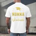 Super Proud Nonna Of 2025 Graduate Senior Graduation Family Premium Men's Back Print T-Shirt