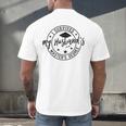 I Survived My Husband's Masters Degree Funny 2023 Graduation Men's Back Print T-Shirt