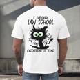 I Survived Law School Graduation 2025 2026 Men's Back Print T-Shirt
