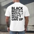 Taekwondo Belt Club Graduation Men's Back Print T-Shirt