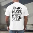 The Tassel Was Worth The Hassle Graduation Men's Back Print T-Shirt