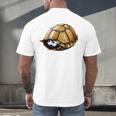 Timid Turtle Cute Introvert Misanthropic Antisocial Men's Back Print T-Shirt