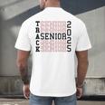 Track Senior Night Track Senior 2025 Graduation 60 Men's Back Print T-Shirt