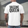 Vaccine Queen Nursing Graduation Shirt Men's Back Print T-Shirt