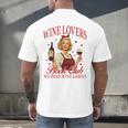 Valentine’s Day Wine Lovers Book Club We Read Wine Labels Men's Back Print T-Shirt Valentine’s Day Wine Lovers Book Club We Read Wine Labels Men's Back Print T-Shirt