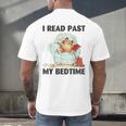 Vintage I Read Past My Bedtime Cute Sleeping Bear Book Lover Men's Back Print T-Shirt Vintage I Read Past My Bedtime Cute Sleeping Bear Book Lover Men's Back Print T-Shirt