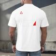 Warning Social Battery Is Low Introvert Shirt Men's Back Print T-Shirt