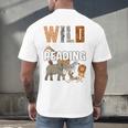 Wild About Reading Book Reader Book Nerd Book Reading Lover Premium Tri-Blend Men's Back Print T-Shirt