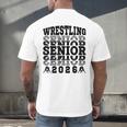 Wrestling Senior 2026 Graduation Men's Back Print T-Shirt
