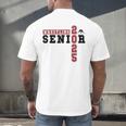 Wrestling Senior Night Wrestling Senior 2025 Graduation 70 Men's Back Print T-Shirt