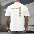 Wrestling Senior Night Wrestling Senior 2026 Graduation 43 Men's Back Print T-Shirt