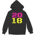2018 Big Neon Numbers For The New Year Or Graduation Unisex Hoodie