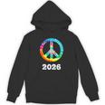 2026 Graduation Class Year Tie Dye Peace Sign Graduate Shirt Unisex Hoodie