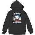 8th Grade Level Complete Graduation Class 2023 Gamer Boys Unisex Hoodie