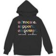 Advocate Support Empower Cute Social Worker Graduation MSW Unisex Hoodie