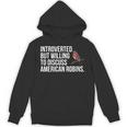 American Robin Bird Watching Lover Introvert Quote Unisex Hoodie