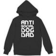 Anti-Social Dog Dad Quote For Anti Social Introvert Persons Unisex Hoodie