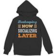 Beekeeping Now Minimal Socializing Introvert Vintage Unisex Hoodie