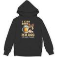 I Like Beer My Dog And Maybe 2 People Introvert Pun Unisex Hoodie